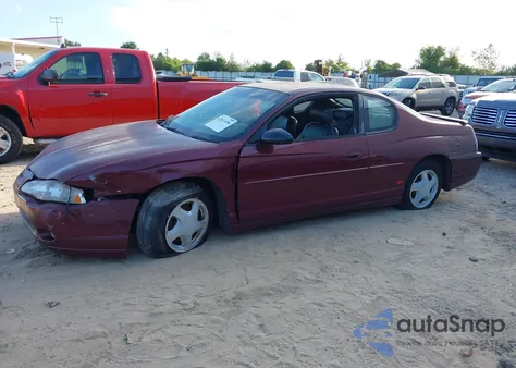 2002 Chevrolet Monte Carlo Ss from USA, damaged, VIN 2G1WX15K829366277